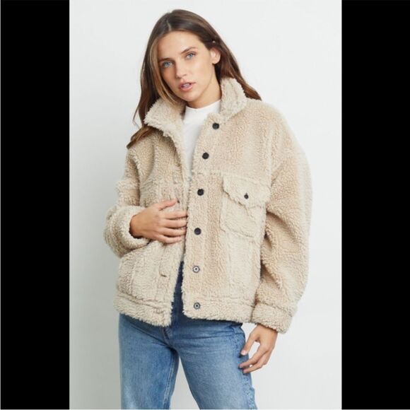 Rails Trucker Sherpa Teddy Jacket - Picture 12 of 16